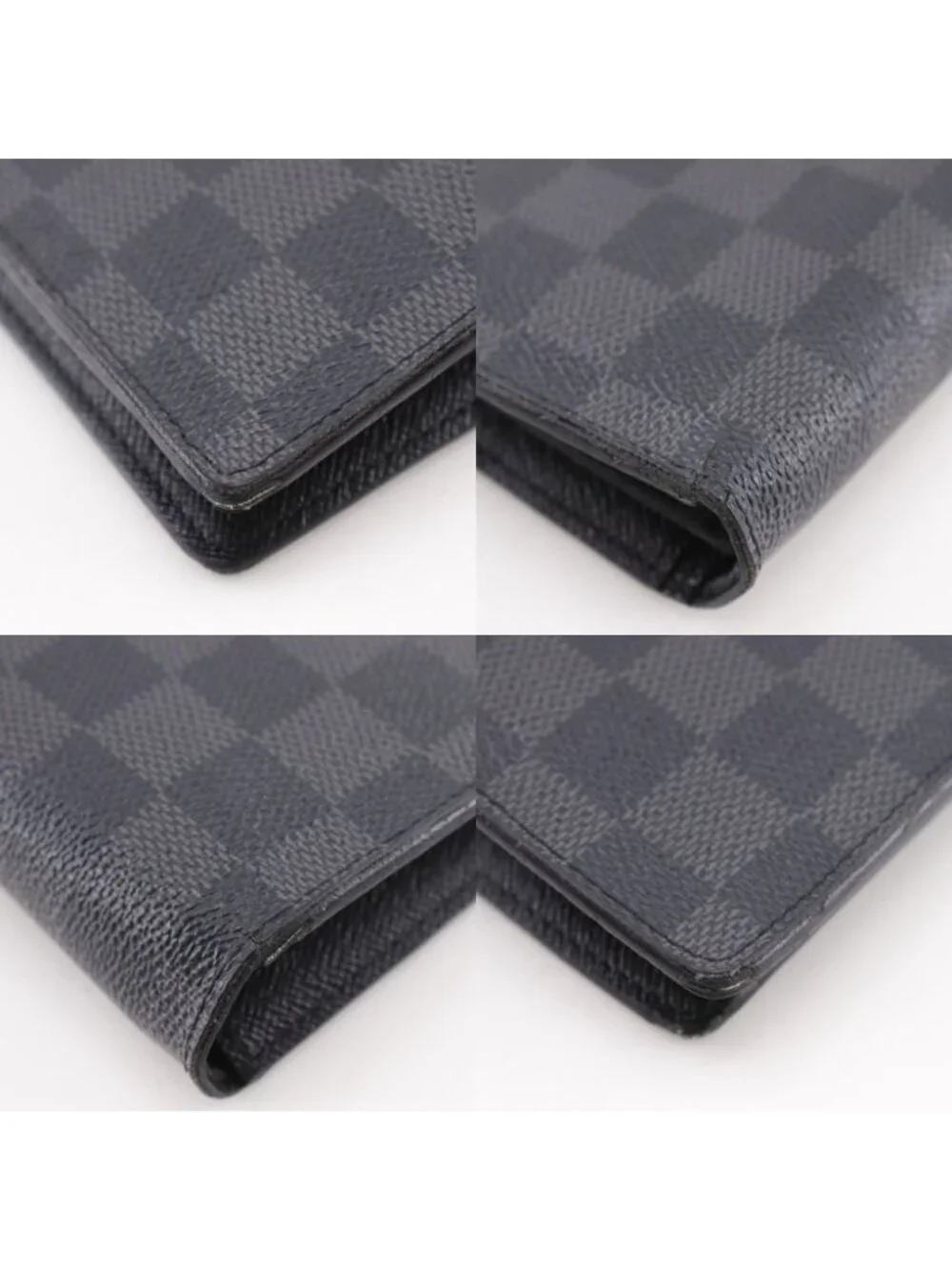 Louis Vuitton Portefeuille Brazza Damier Graphite Canvas Black Wallet